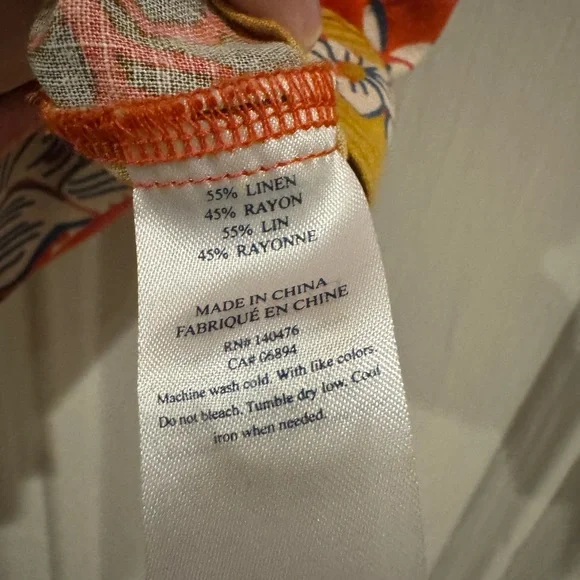 NWOT Faherty Maui Shirt - Women’s Medium - Picture 5 of 5